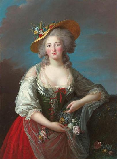 Elisabeth LouiseVigee Lebrun Princess Elisabeth of France Norge oil painting art